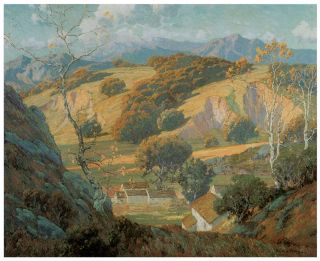   valley farm, c.1920  Maurice Braun  American Western Art on Canvas