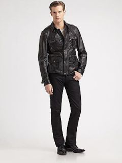 burberry leather jacket in Mens Clothing