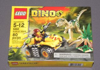 LEGO Set 5882 DINO Ambush Attack w ATV Coelophysis Compy Dinosaur NEW 