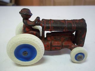 antique Arcade toy cast iron tractor red farm tractor Fordson balloon 