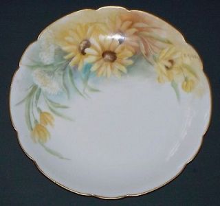 Haviland Limoges France Porcelain Hand Painted 7 3/8 Floral Plate 