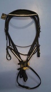   Gift!*Beautiful Mexican Ring Grackle Bridle*Soft & Supple*BROWN*PONY
