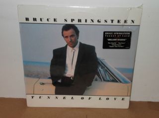 BRUCE SPRINGSTEEN SEALED LP TUNNEL OF LOVE W/ HYPE STICKER