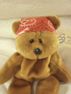   of Dimes Teddy Bear Red Bandana Plush 8 Brown NWT Stuffed Animal