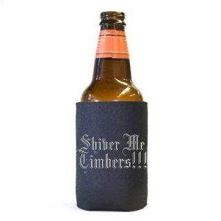 Shiver Me Timbers  Pirate Beer Pop Can Koozie Koolie Cooler 