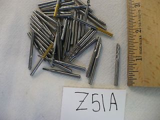 50 NEW 1/8 SHANK CARBIDE BURRS GREAT VARIETY. SOME COATED. MADE IN 