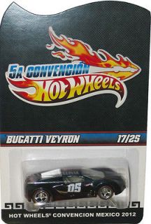 BUGATTI VEYRON 2012 Hot Wheels Mexico 5th Convention Only 25 Made 