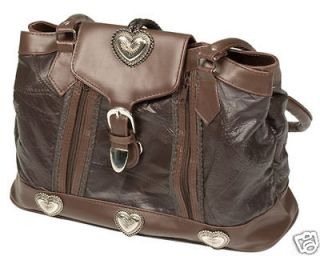 Large Brown Designer Leather Shoulder Bag/Handbag/Pu​rse Bag NWT BR 