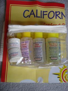 California Baby Starter Tote Calming Cranky Shampoo Natural Lot Aroma 