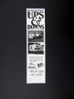   Skamper Truckmount Truck Bed Pop up Camper 1973 print Ad advertisement