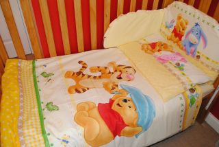 Nursery Baby COT/COT BED bedding set 5piece.Disney Winnie The Pooh 