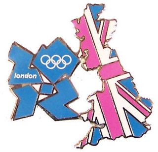 Official London 2012 Summer Olympics Union Flag United Kingdom Pin