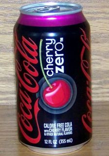   USA Coca Cola CHERRY COKE ZERO 12 oz 355 ml FULL ALUMINUM SODA CAN