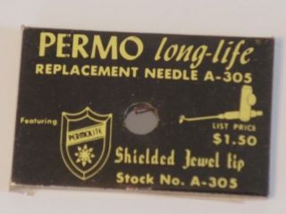 Permo Long Life Replacement Record Player Turntable Vintage Needle New 