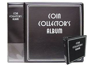 Lot of 3 New BCW Black Coin Collectors 3 D Ring Albums binders books