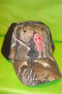 KENWORTH HAT CAMO, WINTER FLEECE LINED WITH EAR FLAPS & CHIN STRAP