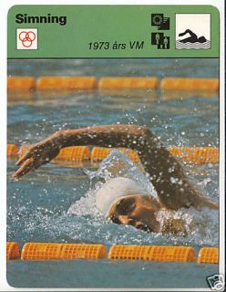 NOVELLA CALLIGARIS Swim 1980 SWEDEN SPORTSCASTER CARD