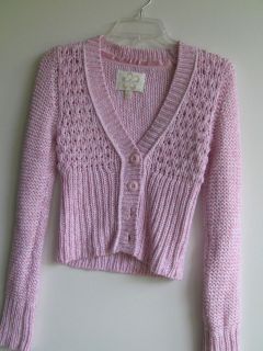 Girls Teen Pink Sweater Cardigan LIMITED TOO/Size 16
