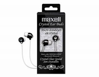   CEB Black 190336 3.5mm Connector Black Canal Crystal Earphone Ear Buds