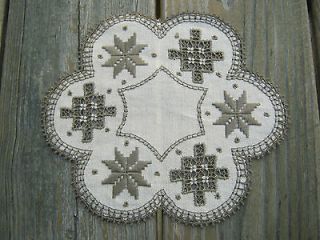 Beautiful Hand Made Lefkara Lace from Cyprus   Irish Linen & French 