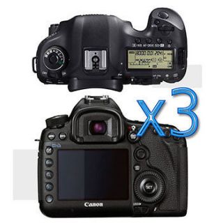 For Canon EOS 5D Mark III 3x New Clear LCD Screen Protector Shield 