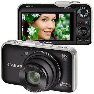 Canon PowerShot SX230 HS 12.1 MP Full 1080P HD Digital Camera Black w 