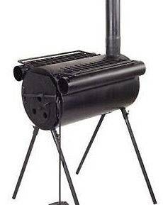 PORTABLE TENT CAMPING STEEL WOOD STOVE HUNTING FISHING CAMPING HEATER 