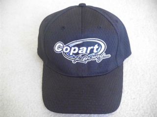 Copart Racing Black Baseball Style Hat, Adjustable Size,
