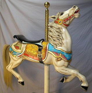 Carousel Horse Antique Carmel Jeweled Jumper