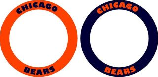 Chicago Bears Circle Rings Cornhole Sticker Decals 6 #1