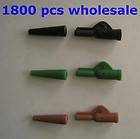 1800 X Carp Rig end Tackle Safety Lead Clips + Tail Cones mixed colour 