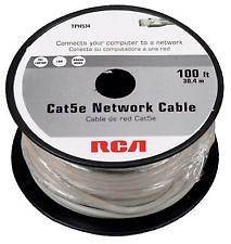 Audiovox TPH534B RCA Cat5e Network Cable, 100 Ft. Lights Rama LOR 