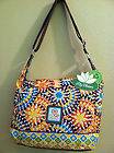 LARGE PURSE SHOULDER BAG FLOWER AND AZTEC PRINT BY LILY BLOOM NEW 