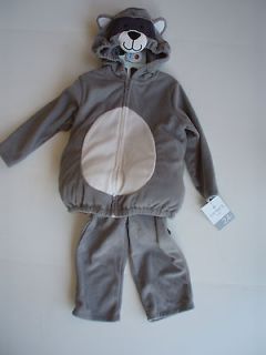 New Carters Boys Girls Baby Halloween Costume Raccoon Size 24 Months