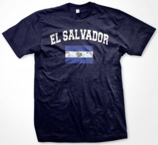 El Salvador Country Flag Mens T Shirt Soccer