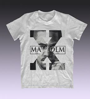 Malcolm X T Shirt Pre shrunk Cotton High Detail Image Malcolm Little 