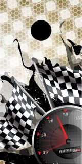 Speed racing checkered flag cornhole board wrap decal set COOL