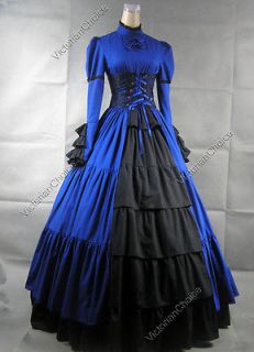 Victorian Corset Lolita Dress Ball Gown Prom Steampunk Reenactment 068 