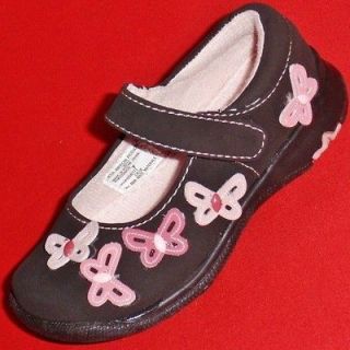 NEW Girls Toddlers KK CHLOE Black/Pink Butterflies Mary Jane Fashion 