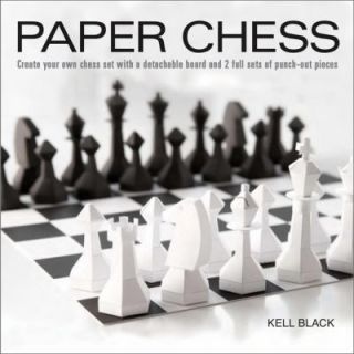 Paper Chess Create Your Own Chess Set with a Detachable Board and 2 