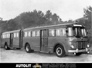1955 Fiat 682RN Viberti Articulated Bus Factory Photo
