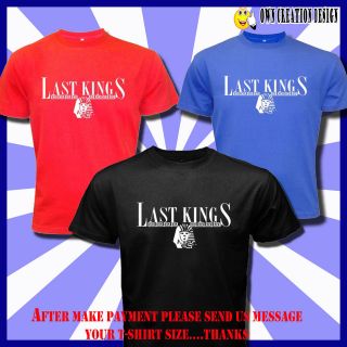 New LAST KINGS Tyga snapback logo black blue red pick one T SHIRT SIZE 