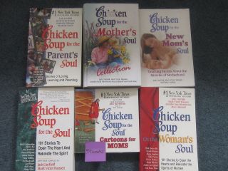 Up for sale 6 Chicken Soup for the Soul Women/ Mother books,inc 