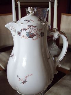 Haviland Limoges Chocolate Pot with Gold