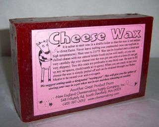 Make Cheese at Home w/ RED CHEESE WAX One Pound Of Food Grade Wax For 