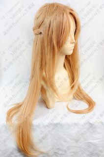 Sword Art Online Asuna Yuuki beautiful cosplay wig 80cm + free gift 