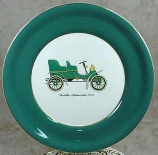 Harker Pottery Co. 22 kt. Gold 10 1/4 Cadillac Automobile 1903 Plate