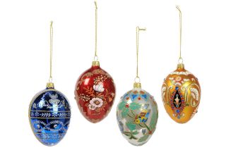 Joan Rivers Faberge Inspired Egg Ornaments Set of four New