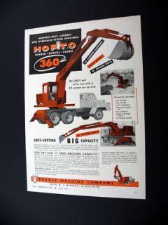 Badger Machine HOPTO 360 Digger Shovel Crane print Ad
