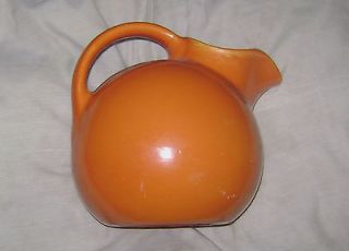 VINTAGE RUMRILL, RED WING, ORANGE BALL PITCHER